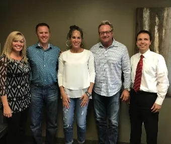 Closing day photo, Desert Foothills Landscaping