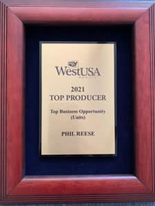 Phil Reese Multi Million Dollar Producer 2021 West USA