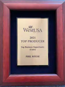 Phil Reese Multi Million Dollar Producer 2021 West USA