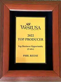 Phil Reese 2022 West USA Top Producer